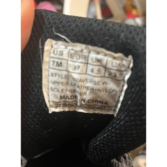 Ascend Traverse-W Women's 7 Hiking Boots Leather Upper VGUC Mint Green Gray - Picture 10 of 12